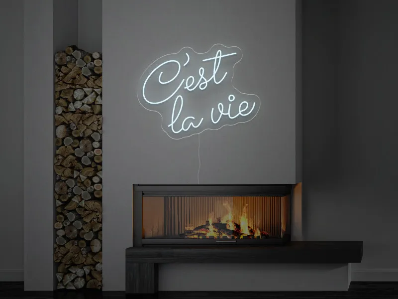 C'est la vie - Insegne al neon a LED